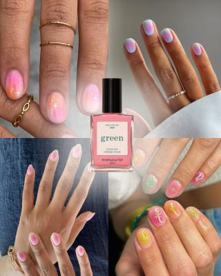 {spring / summer nail inspo 🌸🍯🧚🏻‍♀️} Jak vypadá jaro nehtech?💛 Asi nějak takto.💅🏼 S Manucurist laky zvládnete jakoukoliv...